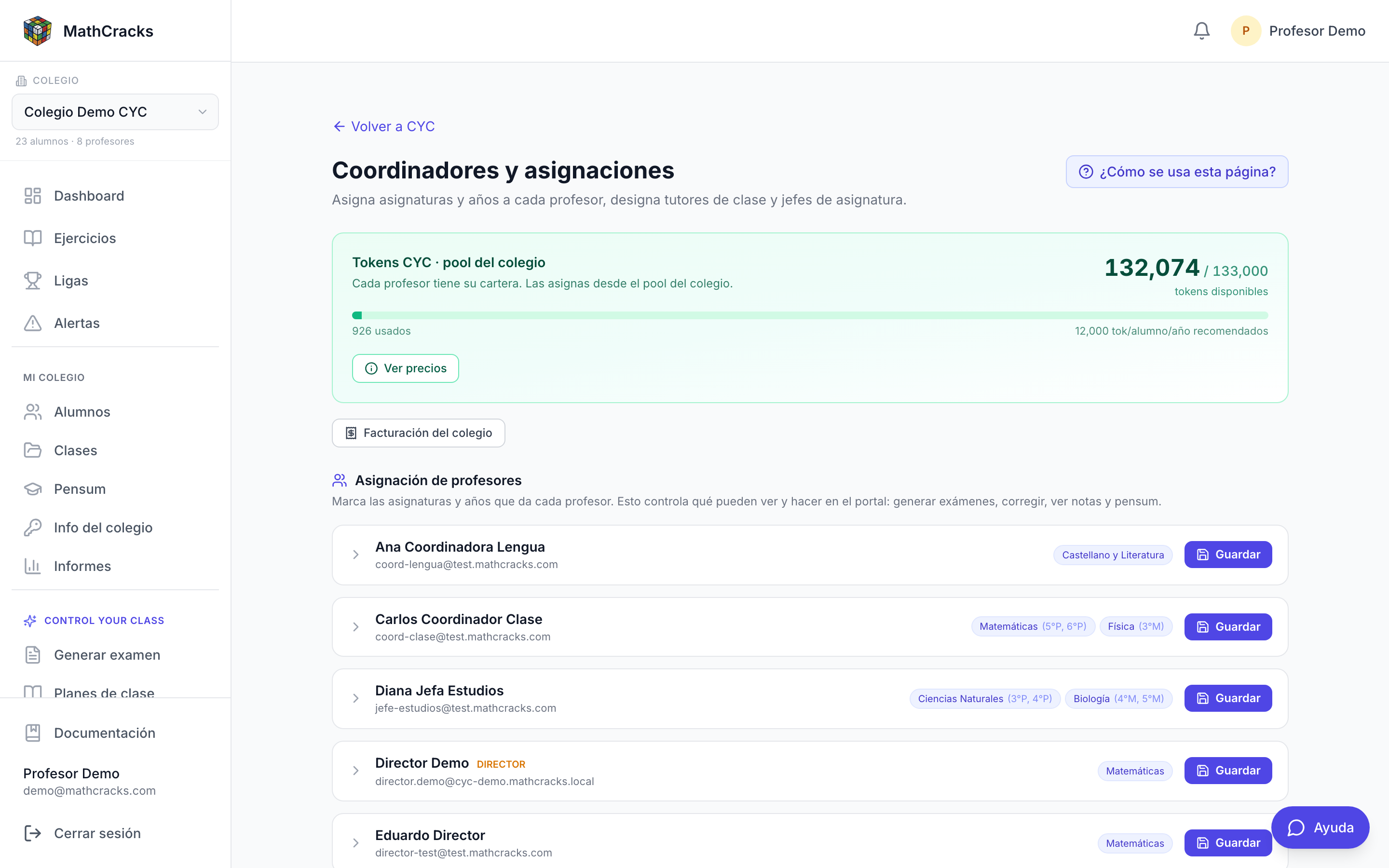 Coordinadores y wallets