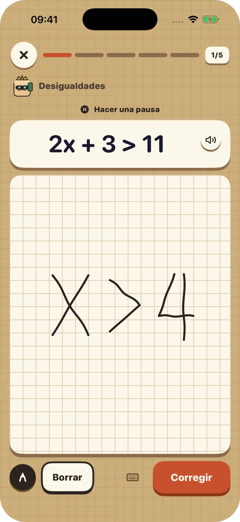 Write the answer by hand
